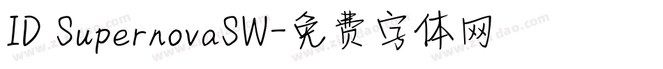 ID SupernovaSW字体转换